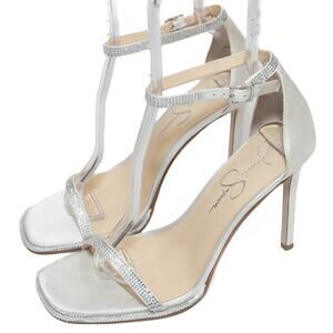 Jessica Simpson Bride Happily Ever After Ostey White Heels Size 8.5